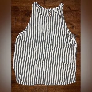 Navy and White Old Navy Semi-Formal Tank